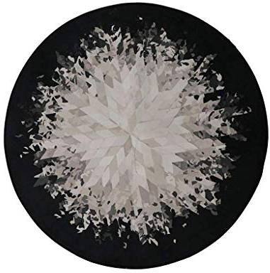 Tubayia 120cm Elektronische Trommel Teppich Runde Rutschfest Schlagzeugteppich Percussion Matte