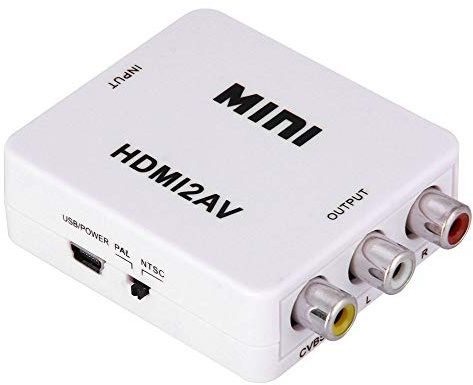 Entrada Digital HDMI a RCA de Audio analógico/vídeo Compuesto Convertidor de AV HDMI2AV, Adaptador de HDMI A AV (dk003k)
