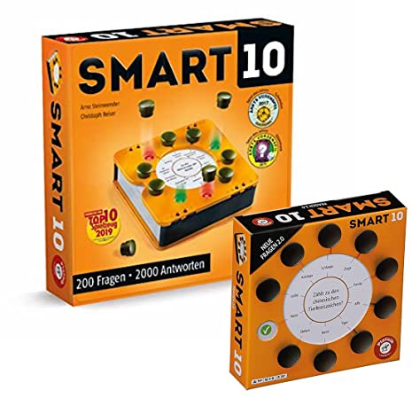 Piatnik - Smart 10 - Das Revolutionäre Quizspiel + Zusatzfragen [Bundle]