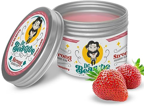 BEARDBE Pomade Cera capelli uomo ​Tenuta normale- Profumo fragola - Finitura opaca - A base acqua, non lascia residui- Pomata Qualità professional – Cera per capelli opaca per uomo (Mate Opaca)