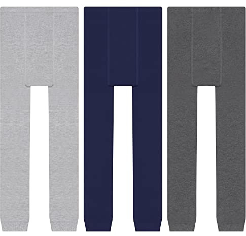 L&K-II 3-pack pojkar leggings barn byxor byxor höst vår bomull ankellängd 2764, 3 par-2764b, 122/128 cm