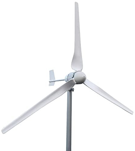 Generador de Turbina Eólica 24V 48V 2000 W Aerogenerador Horizontal 3 Cuchillas Kit de Turbina Eólica con MPPT Controlador