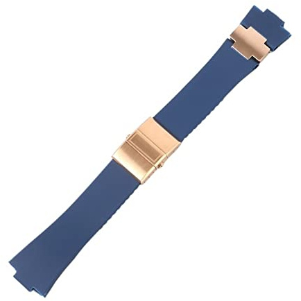 NRYCR Uhrenarmband Armband Silikon Uhrenarmband Für Ulysse-Nardin Marine Wasserdicht Gummi Uhrenarmband Sport 25 * 12mm Mann Uhren Sport, 25*12mm, Achat