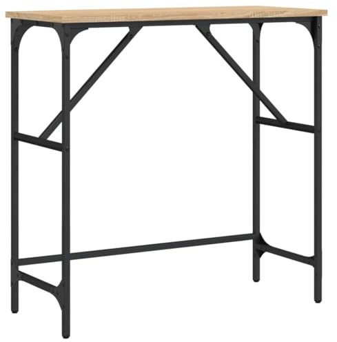 vidaXL Konsolentisch Sonoma-Eiche 75x32x75 cm Holzwerkstoff