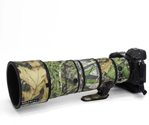 ROLANPRO Housse Imperméable Compatible avec Nikon Z 600 mm #17 Jungle | Protection camouflage imperméable contre la pluie et les rayures. Compatible avec Nikon Z 600 mm. Motif #17 Jungle.