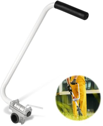 XIHIRCD String Trimmer Handle, Ergonomic Trimmer Grip Aluminum Alloy Lawn Mower Handle Extension Lawn Mower Attachments for Lawn Care Landscaping Yard Trimming Edging