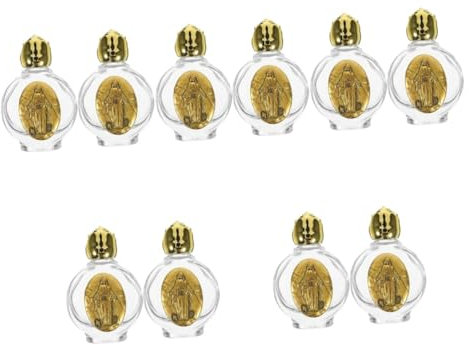 MAGICLULU 10 Piezas jarra de cristal botella reutilizable travel bottles botella de vidrio frascos de vidrio garrafa as de agua recargables a de agua de de exorcismo