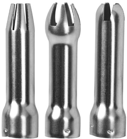 3 Douilles Siphon Chantilly Aluminium Professionnel, Avec Douilles en Acier Inoxydable, Syphon pour Pâtisserie Crème, Cuisine Chantilly pour Gâteaux d'Anniversaire