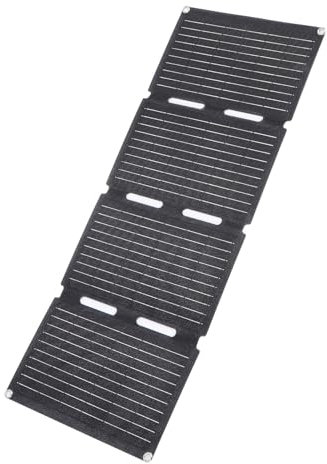 Pannello Solare da 40 W Portable Piegable Caricatore Solare Emergenza Campeggio di Emergenza con 2 Porta USB per Piccoli Generatori, Telefoni, Energia Mobile, PC