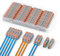 NEUTYPECHIC 40 Piezas Conectores Electricos Rapidos, 0.08-4 mm² Empalmes Cables Electricos PA Retardante, Conector Rapido 1 Línea 2 Entradas Combinación Libre, Conectores Para Apartamentos, Fábricas