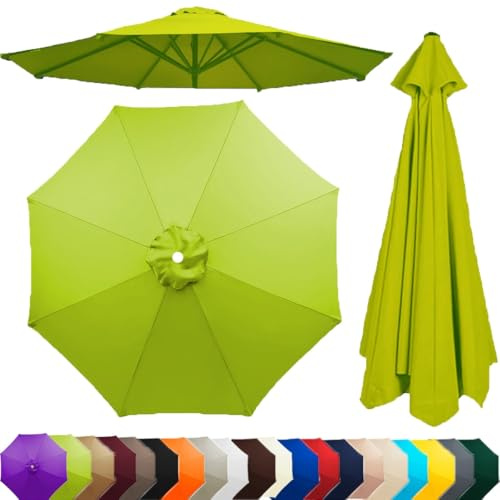 Generisch Sonnenschirm Ersatzbezug 2.0m 2.5m 2.7m 3.0m 6 Rippen/8 Rippen, Sonnenschirm Ersatzbezug Bespannung Für Gartenschirm Ampelschirm Terrassenschirm