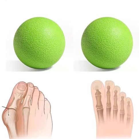 Balle de massage pour fascia des pieds, relâchement myofascial, boule de massage pour fascia plantaire, balle de massage pour les épaules, les muscles du dos, le cou, soulagement des douleurs de yoga