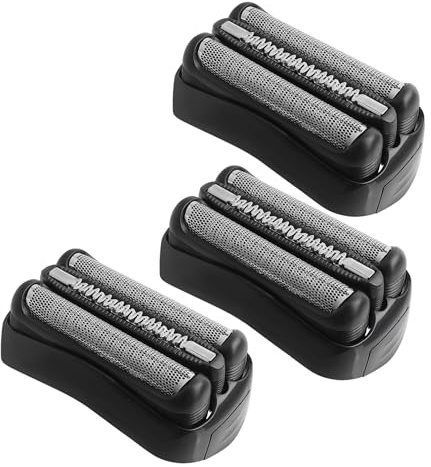 3 Stück Series 3 Scherkopf 21B Ersatzrasierkopf Kompatibel mit Series 3 Männer Rasierer Scherkopf Rasierkopf Ersatz für Series 3 3000s,3010s,3040s,3050cc, 300s, 310s (21B, Schwarz)