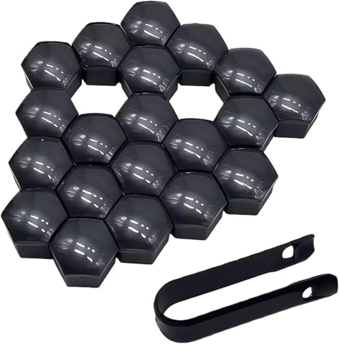 YBZYBSV Capuchon d'écrou de Roue pour Fiat Ducato/Peugeot Boxer/Citroen Jumper 2006-2024, 20 Pièces Cache Ecrou Cache Écrous De Pneu Hexagonaux Bouchons à vis antivol Bouchons Boulons Roue