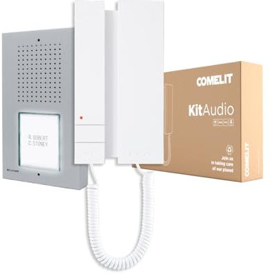 Comelit KCA5061B - Kit interfono de 5 cables con auricular y abrepuertas