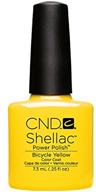 CND Shellac Bicycle Yellow