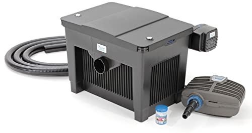 OASE 56777 Durchlauffilter BioSmart Set 18000 geeignet für Teiche bis 18 m³, Filtersystem, Filterkomplettset, inkl Filtermaterial, Teichpumpe und UVC Klärer