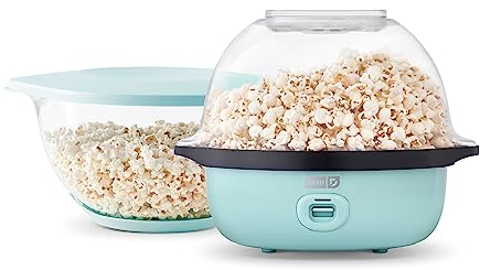 Dash DSSP355GBAQ02 Deluxe SMARTSTORE - Máquina para hacer palomitas de maíz, 24 tazas, color azul