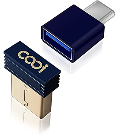 COOIDEA USB Mouse Jiggler indétectable avec Interrupteur Tactile on/Off, 3 Modes et Adaptateur USB C. Simulateur de Mouvement de Souris, Plug-and-Play pour Ordinateur Portable/PC/Mac