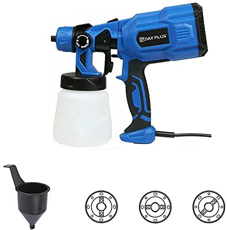 Farbsprühsystem 550W Elektrische Farbspritzpistole Wandfarbe mit Fließbecher und 800 ml-Behälter 3 Spritzmuster Einstellbare Fließgeschwindigkeit für Lacke & Wandfarbe im Innen- & Außenbereichmit