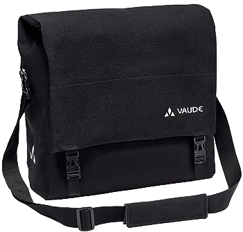 VAUDE Fahrradtasche für Gepäckträger Augsburg IV 14L schwarz, stylische Business-Fahrradtasche 100% wasserdicht, Gepäckträgertasche hinten, einfache Befestigung – Made in Germany
