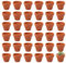 Pilikoll 30 Piezas 4.8x4 cm Mini Macetas para Flores de Terracota Mini Maceta de Barro Macetas Barro con Agujero de Drenaje Pequeñas Macetas de Barro para Plantas Semillas Cactus