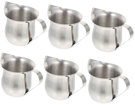 VERDANVERSE 6pièces Pots à Lait Tasses à Mousse De Café Tasses à Mousse De Récipients à Lait Décoratifs Facile à Nettoyer