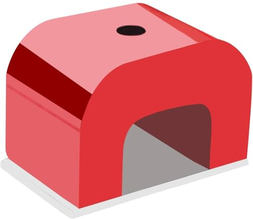 Koolenry Aimant en Fer à Cheval Rouge Alnico Rouges, Aimant en Forme de U Forte pour Vernis à Ongles, pour le Vernis à Gel pour les Ongles