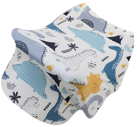 minkissy Cotton Nursing Cover Breastfeeding Scarf Stroller Canopy Multifunctional Breathable Skin-Friendly Chair Cover for Outdoor Travel Shopping Walk