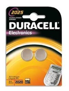 Duracell Specialties CR2025 126 mAh Non Rechargeable Electronics Battery (Pack of 2)