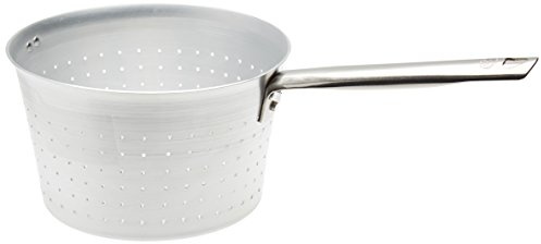 Pentole Agnelli Colapasta/Scaldapasta Cilindrico in Alluminio con Manico Tubolare, Acciaio Inossidabile, Argento, 22 cm