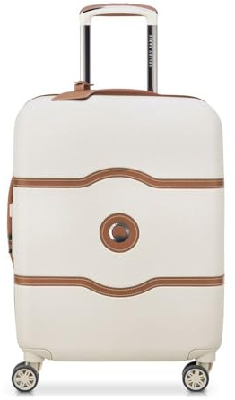DELSEY Paris - Chatelet Air 1.0 - Hartschalen-Kabinenkoffer Slim - 55cm x 40cm x 20cm - S Slim - Angora