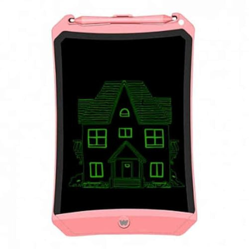 Woxter Smart Pad 90 Pink - Pizarra electrónica, Tableta de escritura de 9, Tonalidad Verde, Sensor de presión (10-200g), pila CR2016, Imanes para Nevera, color rosa