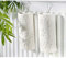 Astuceo Saturateur en Céramique - Lot de 4 - Faïence Blanche - Motifs Fleurs - Humidificateur Radiateur - 350 ML - pour Salon, Bureau, Chambre - L3 x P6 x H18 cm