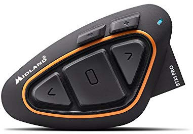 Midland BTX1 PRO Singolo OLD VERSION Interfono Moto Bluetooth Coppia, Auricolari Casco con Cancellazione del Rumore, Comunicazione Pilota Passeggero - 1 Auricolare