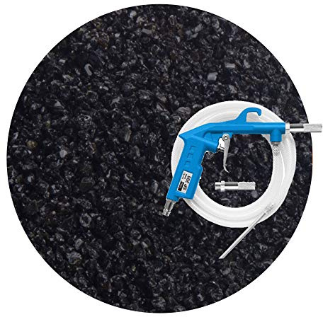 Schicker Mineral Sandstrahlset Asilikos Strahlmittel 0,2-0,8 mm 25 kg | Sandstrahlpistole, Sandstrahlen, Strahlmittelset, mineralisch, synthetisch, Aluminiumsilikatschlacke, Oberflächenreinigung