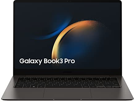 SAMSUNG Galaxy Book3 Pro - Portátil 14 WQXGA+ (Intel Core i7-1360P, 16GB RAM, 512GB SSD, Intel Iris Xe, Windows 11) Grafito - Teclado QWERTY español