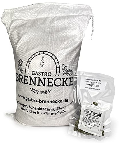 Malzmischung obergäriges Helles mit Hopfen und Bierhefe geschrotet oder ungeschrotet (50 Liter, geschrotet)