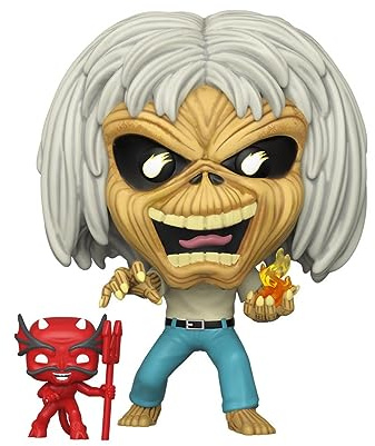 POP Rocks: Iron [Maiden] - Number of The Beast (Skeleton Eddie) Funko Vinyl Figure (Bundled with Compatible Box Protector Case), Multicolored, 3.75 inches