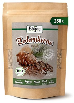 Biojoy Piñones de cedro BIO de Siberia, nueces de cedro sin cáscara, 250 g | Alternativa a los piñones, sin sal, sin tostar