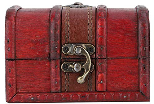 ANKROYU Schmuckschatulle, Vintage-Holzkiste, Dekorative Holzkiste, Vintage-Holzschmuck-Aufbewahrungsbox, Handgefertigte Dekorative Holzvitrine Für Frauen