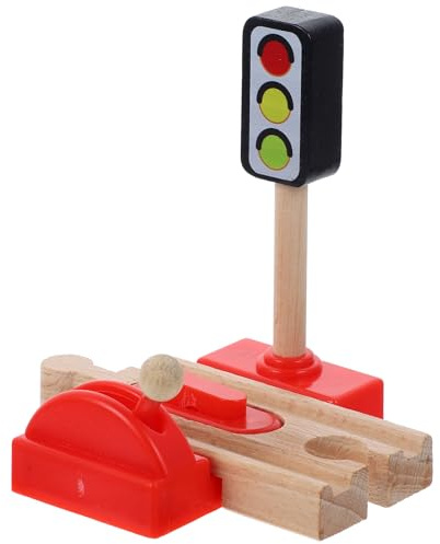 jojofuny Holzeisenbahn Zubehör Holzeisenbahn Tankstelle Kinderspielzeug Holzschienen Erweiterung Zugbahn Zubehör Für Kinder Zugspielzeug
