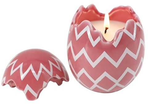 Easter Decorations for The Home - Easter Eggs Scented Candle, Easter Gifts for Women, Jasmine Lily Candles(8.5oz)