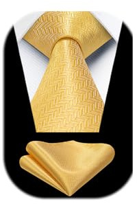 Enlision Herren Krawatte Hochzeit Einfarbig Krawatte mit Einstecktuch Set Formell Krawatten & Taschentuch