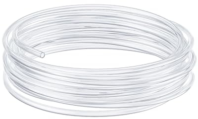 Pawfly Aquarium Airline Tubing 12 m Standard 4-6 mm Tubing for Fish Tank Air Pump Flexible Kink-Resistant Pure PVC Hose for Aquarium Garden Terrarium Pond