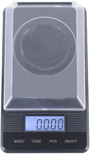 DDKYHU Balance électronique numérique Haute précision 0,001 g, Mini Balance à Bijoux de Poche, Balance Portable en grammes, Balance de Laboratoire pour Rouge à lèvres Diamant et Or (50 g/0,001 g)