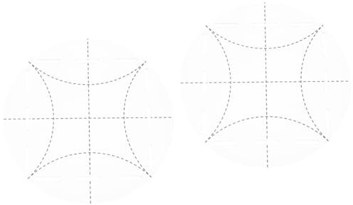 Lurrose 2st Nählineal Aus Acryl Werkzeug Bastelset Lineal Zum Quilten Von Kleidung Diy-patchwork-vorlagenlineal Quiltlineal Acryl Schneidelineale Diy Patchwork-lineal Lineale Nähen Weiß