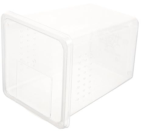 HAPINARY Reptilien Futterbox Transparent Aus Sicherem Kunststoff Mit Belüftungslöchern Kompakte Aufzuchtbox Für Spinnen Geckos Und Kleine Kleintiere