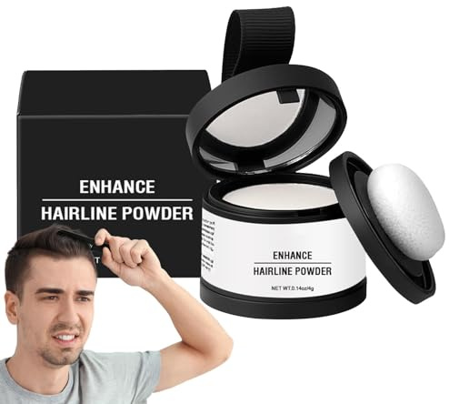 Krmoau Haaransatzpuder für Frauen,Haarpuder | Haartexturpuder mit Applikator, Root Touchup Cover Up - Wasserfester, langlebiger, grauer Concealer für mehr Haarvolumen für sofortige Fülle, Männer und