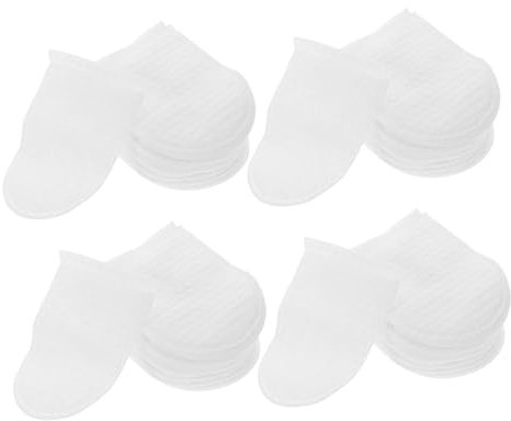 TOVINANNA 120stücke Wiederverwendbare U-förmige Make-up Entferner Pads Mit Perlenstruktur Weiche Fusselfreie Reinigungspads Aus Baumwolle Für Schonende Gesichtspflege Sanfte Massage Für Unte